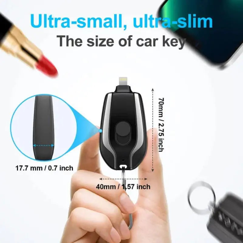 ZapChargez KeyChain Charger WEM Support (www.WEM.support)