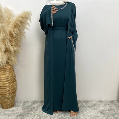 Women's Sleeveless Dress Cardigan Set WEM Support (www.WEM.support)