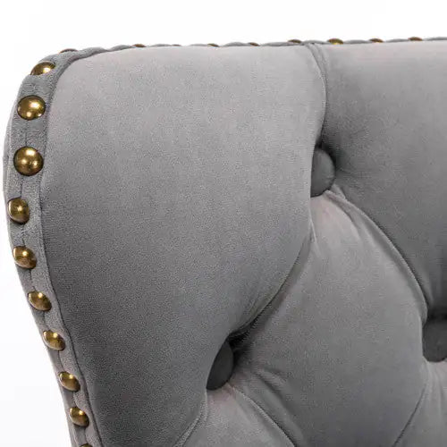 Swivel Velvet Barstools Adjusatble Seat Height From 25-33 Inch Gray Set Of 2 WEM Support (www.WEM.support)