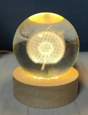 USB Crystal Ball Night Light