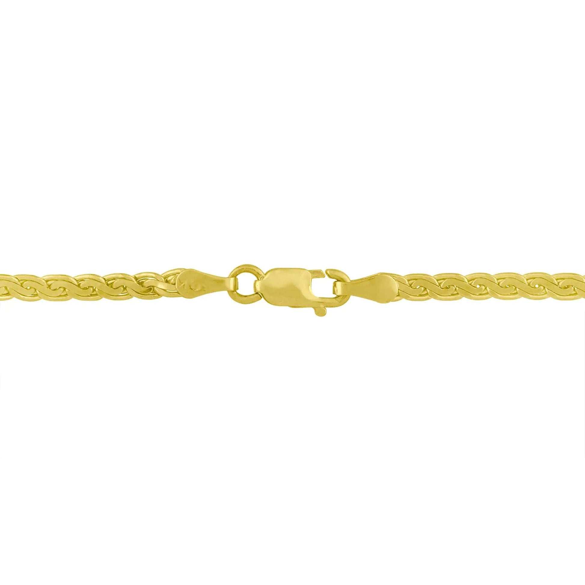 14K Yellow and White Gold 1/4 Cttw Princess Cut Diamond Channel-Set “V” Shape 18" Pendant Necklace (H-I Color, SI2-I1 Clarity) WEM Support (www.WEM.support)