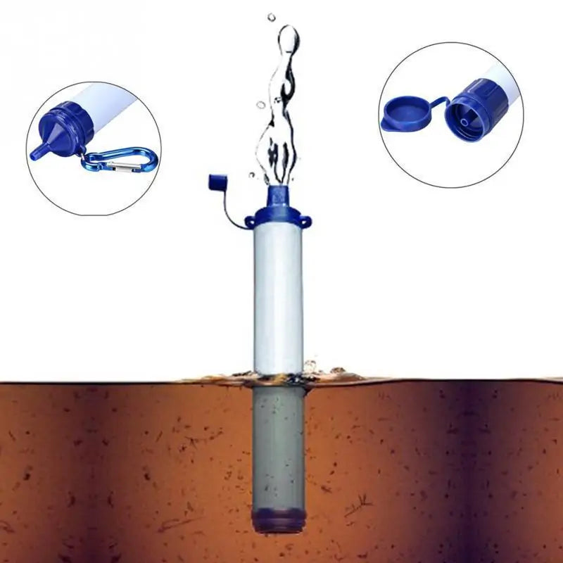 Tragbarer Outdoor Survival Wasser Life Straw WEM Support (www.WEM.support)