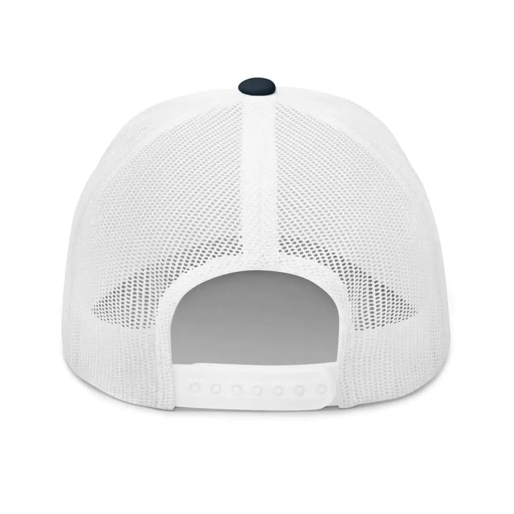 Tropical Seas Shark Fin Trucker Hat WEM Support (www.WEM.support)
