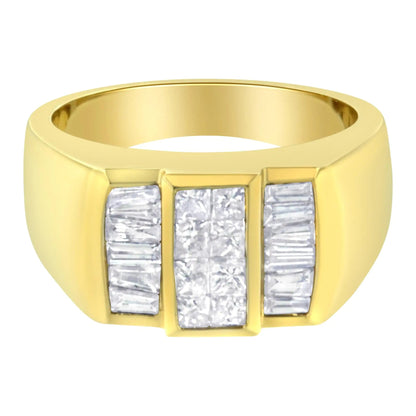 14KT Yellow Gold Diamond Ring (1 5/8 cttw, H-I Color, I1-I2 Clarity) WEM Support (www.WEM.support)