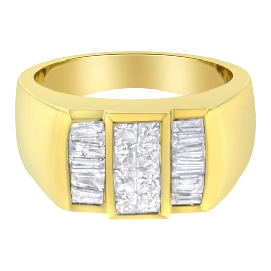 14KT Yellow Gold Diamond Ring (1 5/8 cttw, H-I Color, I1-I2 Clarity) WEM Support (www.WEM.support)