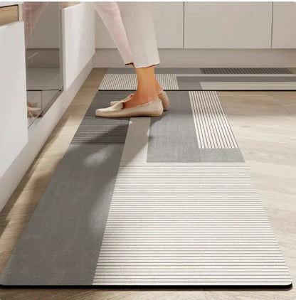 Tapete de Cozinha Absorvente Antiderrapante