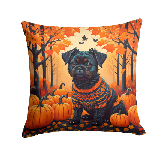 Affenpinscher Fall Throw Pillow WEM Support (www.WEM.support)