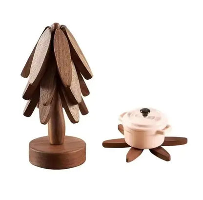 Tree Design Stand Wooden Coaster these coasters are not only durable but also eco-friendly. tree design coaster stand The set comes with a convenient stand for easy storage and display. My Store