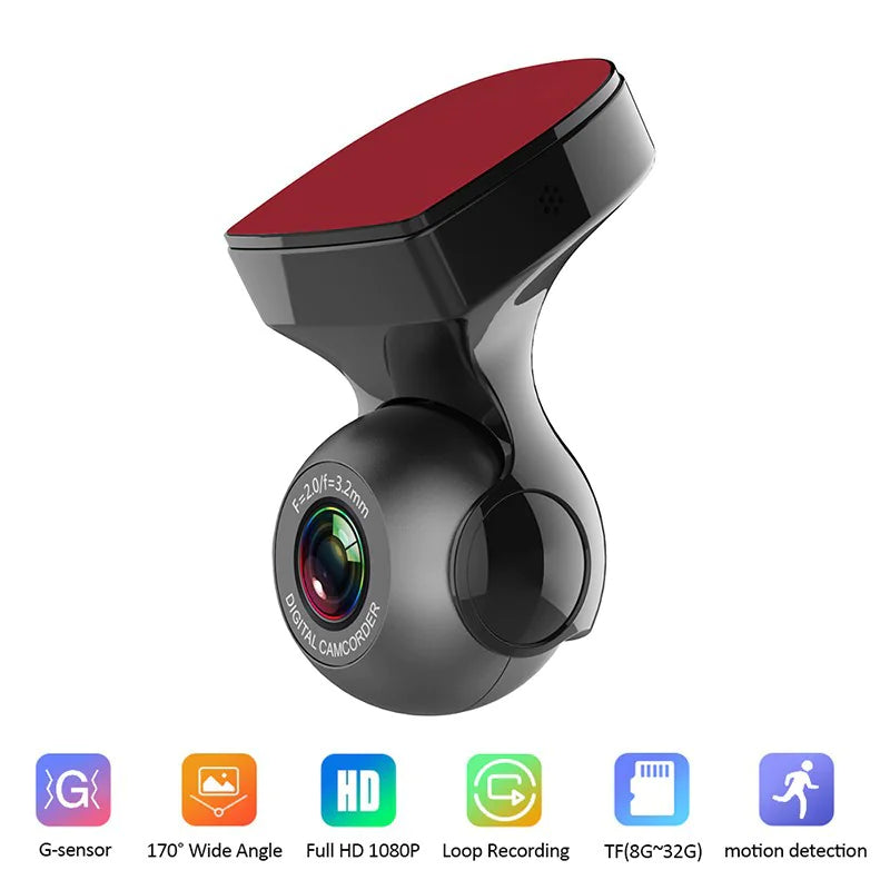 170° WiFi Dash Cam Recorder Car Camera HD 1080P Car DVR Vehicle Video G-Sensor WEM Support (www.WEM.support)