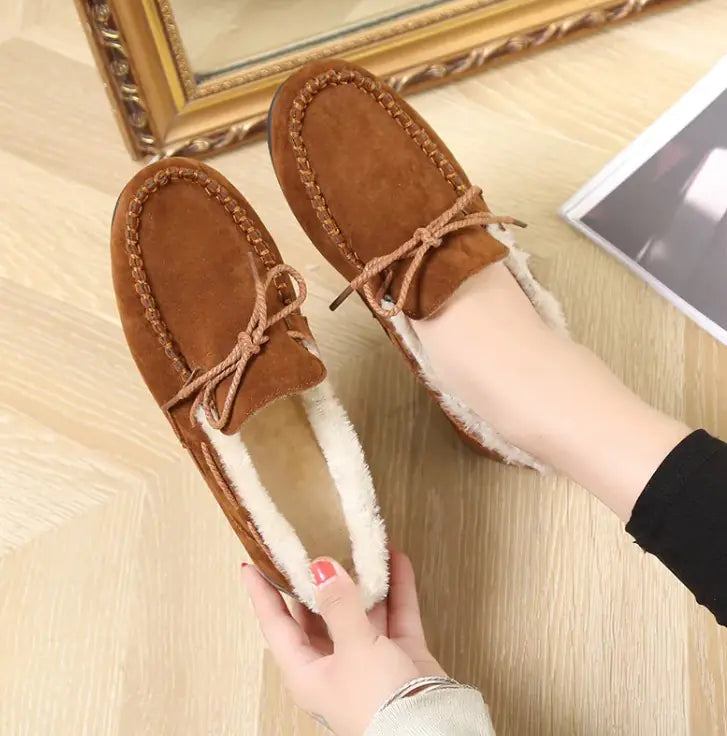 Winter Casual Plush Flat Shoes WEM Support (www.WEM.support)