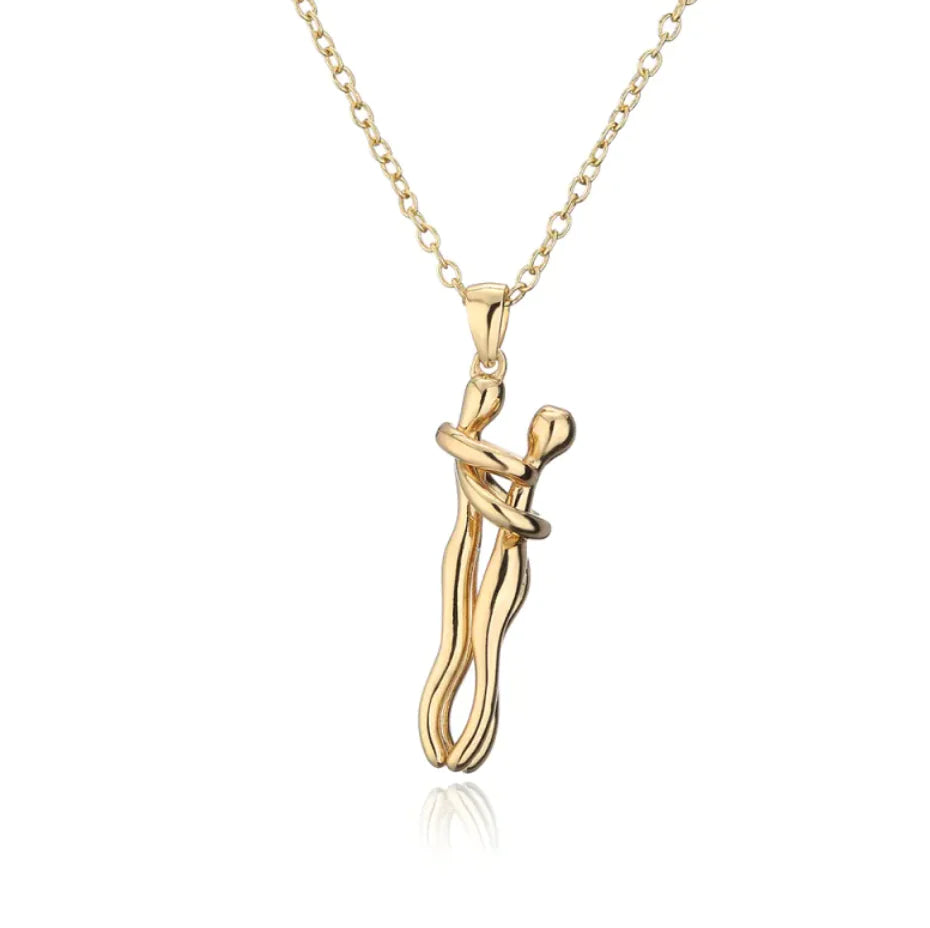 Affectionate Hug Pendant Necklace HejK.com