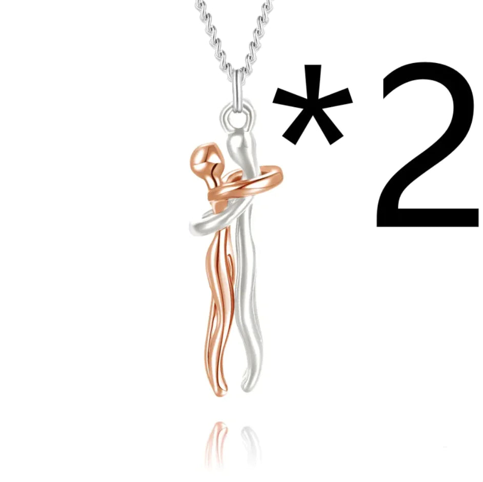 Affectionate Hug Pendant Necklace HejK.com