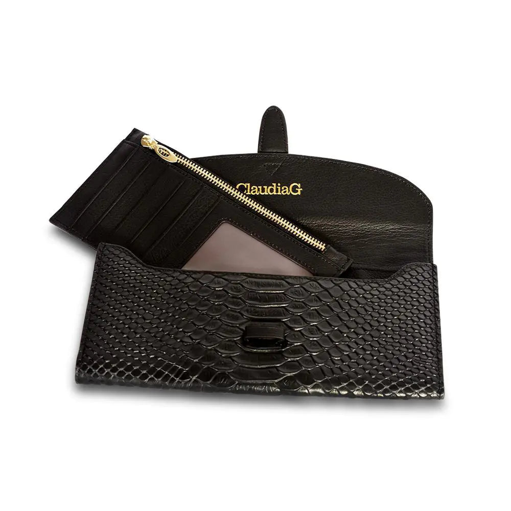 Wealthy Leather Wallet -Black WEM Support (www.WEM.support)