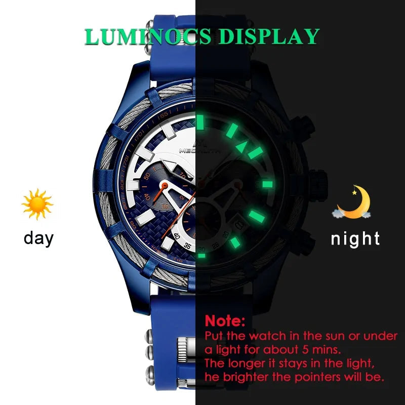 Waterproof Chronograph Wrist Watch WEM Support (www.WEM.support)