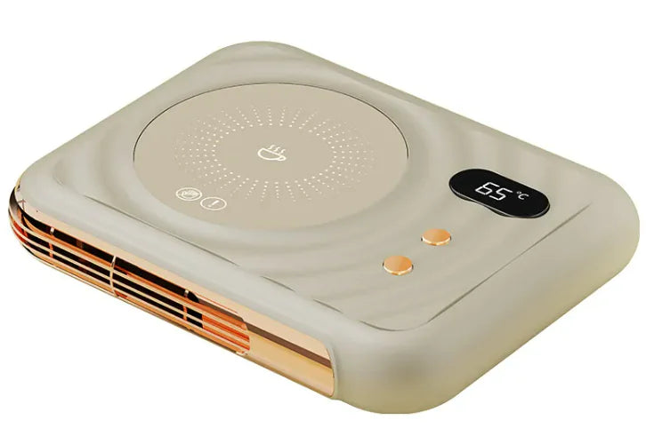 Two-in-one Home Warm Air Blower Desk Thermal Cup Pad WEM Support (www.WEM.support)