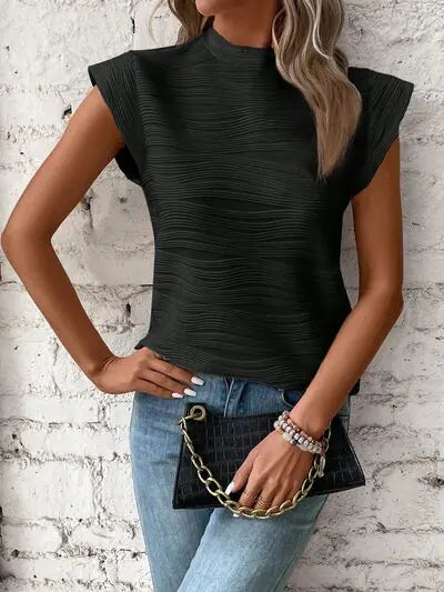 Terri Cap Sleeve Shirt HejK.com Marketplace LLC