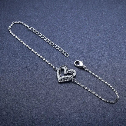 Titanium Steel Exquisite Cute Fashion Heart Bracelet WEM Support (www.WEM.support)