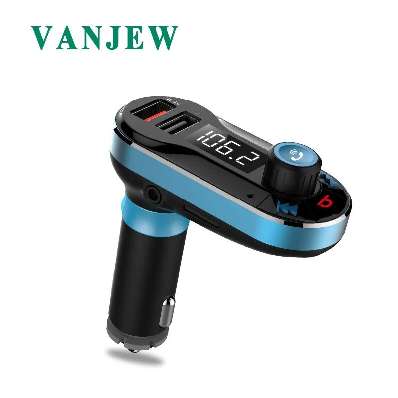 Transmissor FM Modulador Bluetooth Player de Música para Carro WEM Support (www.WEM.support)