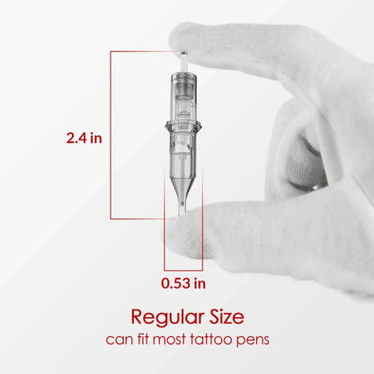 Wormhole Tattoo Cartridge Needles 50pcs Assorted Tattoo Needle Cartridges Round Liner Mixed 3RL 5RL 7RL 9RL 11RL (50pcs #12 Standard RL) My Store