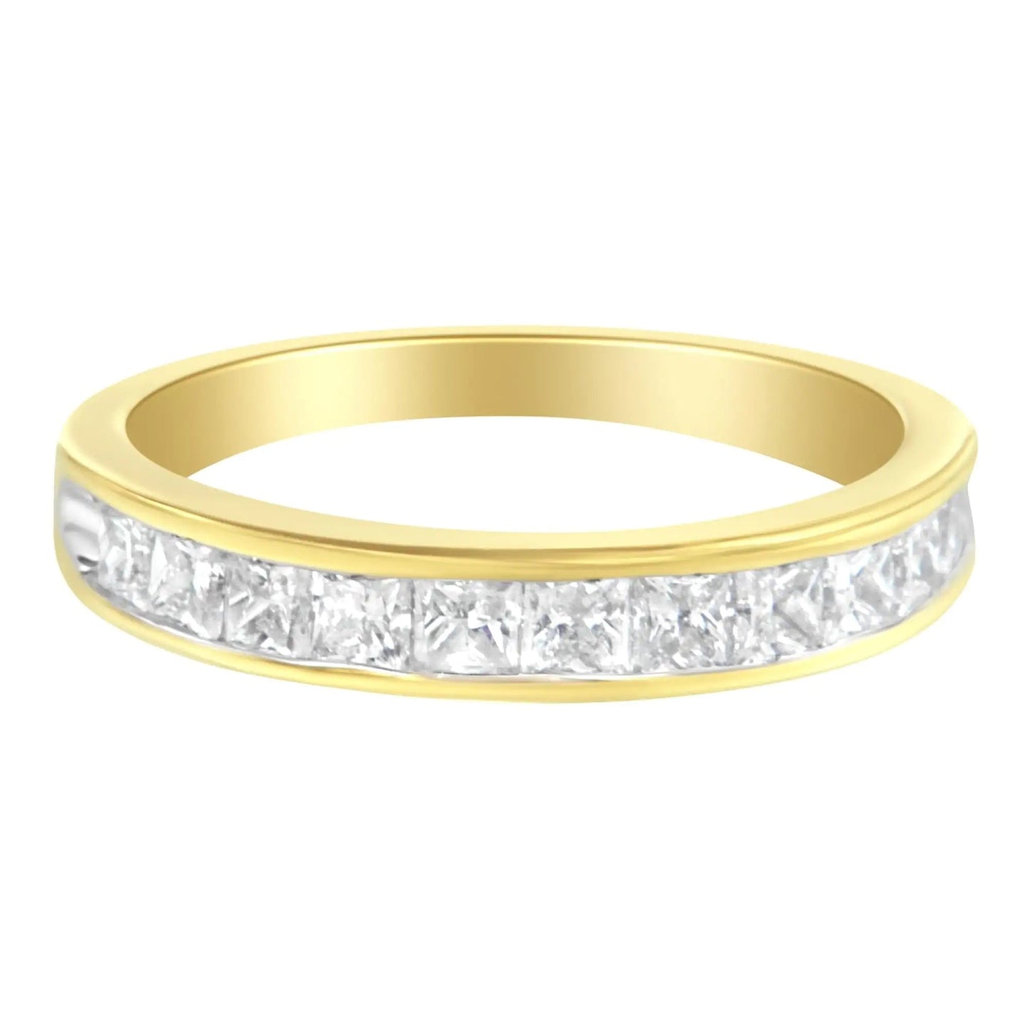 14KT Yellow Gold Diamond Channel Band Ring (1 cttw, H-I Color, SI2-I1 Clarity) WEM Support (www.WEM.support)