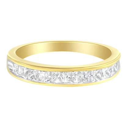14KT Yellow Gold Diamond Channel Band Ring (1 cttw, H-I Color, SI2-I1 Clarity) WEM Support (www.WEM.support)
