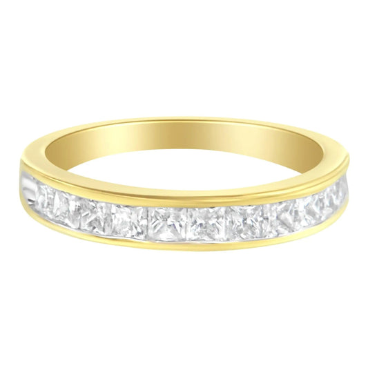 14KT Yellow Gold Diamond Channel Band Ring (1 cttw, H-I Color, SI2-I1 Clarity) WEM Support (www.WEM.support)