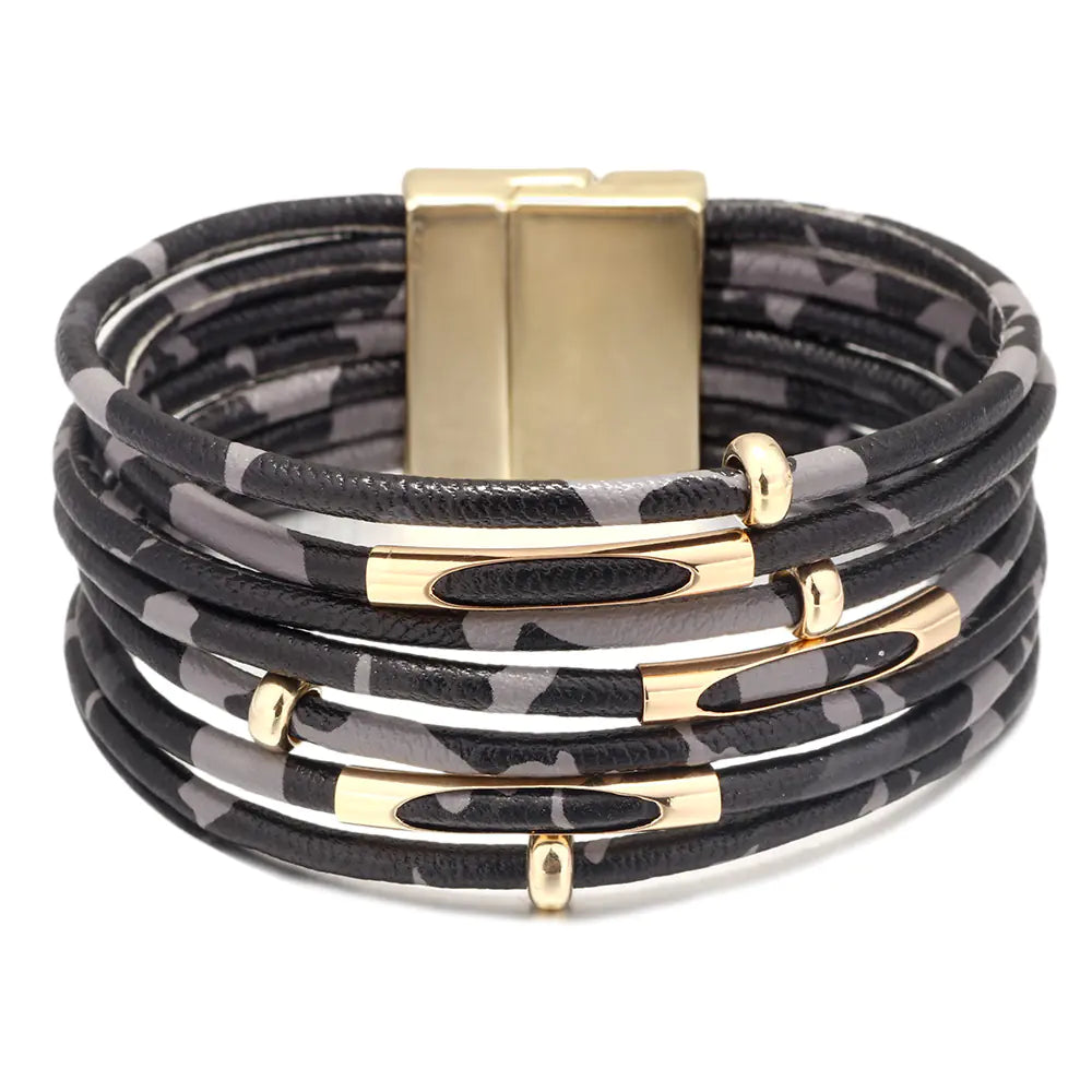 Trendy Leopard Leather Band