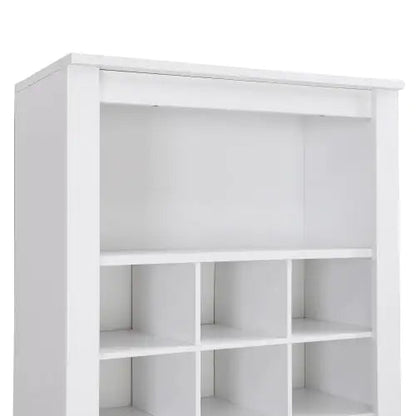 Stylish Design 30 Shoe Cabinet Console, Modern Shoe Cabinet, Multiple Storage Capacity, Self-standing High Cabinet, Suitable For Hallway, Bedroom, White WEM Support (www.WEM.support)