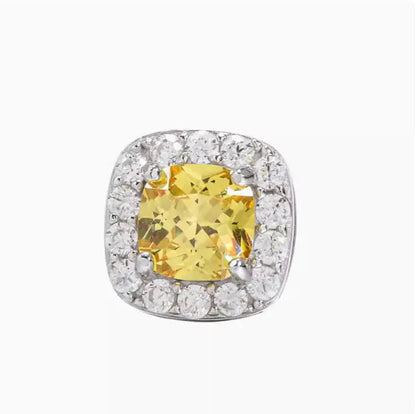 Sterling Silver S925 Diamond Rock Candy Stud Earrings WEM Support (www.WEM.support)