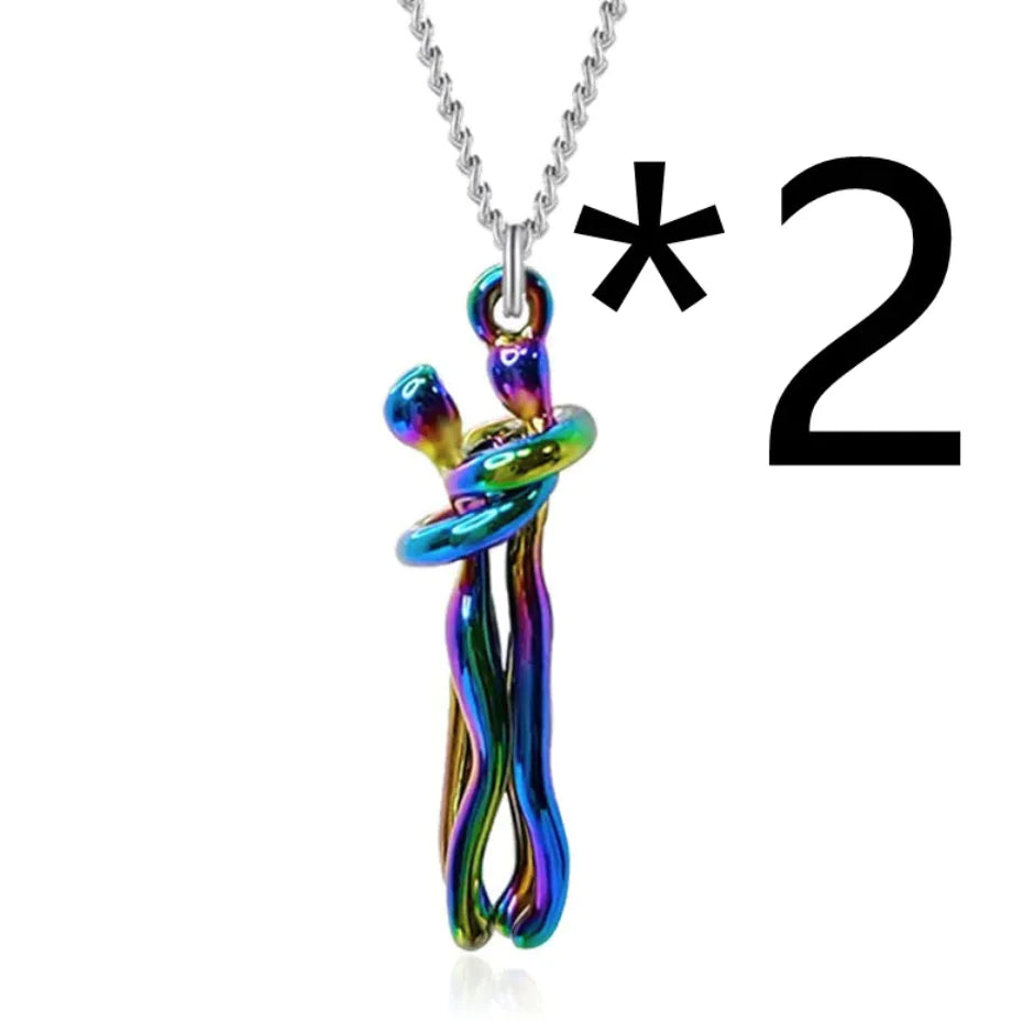 Affectionate Hug Pendant Necklace HejK.com