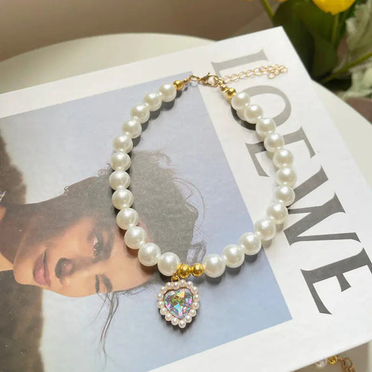 Vintage Charm Pet Crystal Necklace HejK.com Marketplace LLC