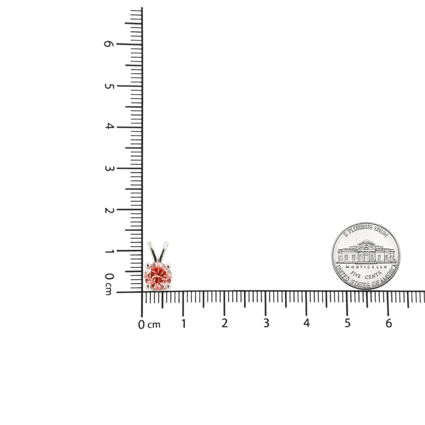 14K Weißgold 1/4 Cttw Rund Brillant Geschliffener Laborgezüchteter Diamant 4-Krappen Solitär Anhänger Halskette WEM Support (www.WEM.support)
