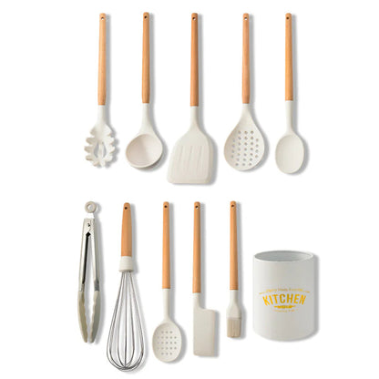 White Silicone Kitchenware Set HejK.com Marketplace LLC