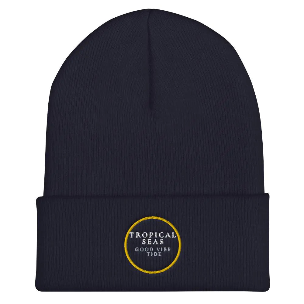 Tropical Seas Cuffed Beanie WEM Support (www.WEM.support)