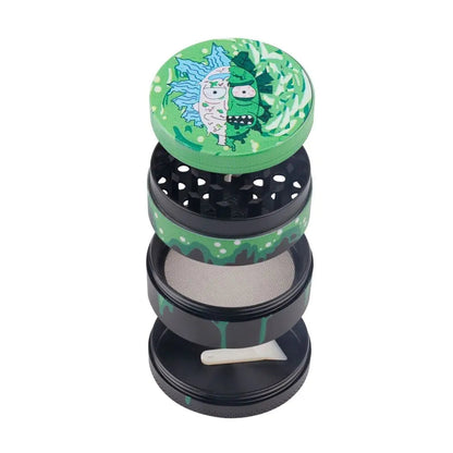 4-Layer 50mm Metal Dry Aluminum Large Herbal Spice Tobacco Grinder Crusher USA WEM Support (www.WEM.support)