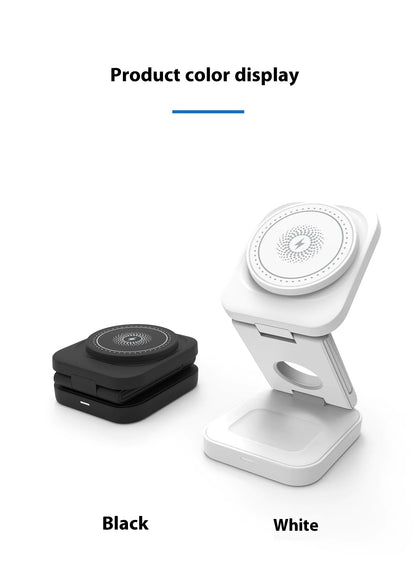 3 IN 1 FOLDABLE WIRELESS CHARGER WEM Support (www.WEM.support)