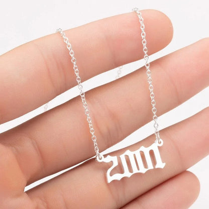 Women's Birth Year Necklace WEM Support (www.WEM.support)