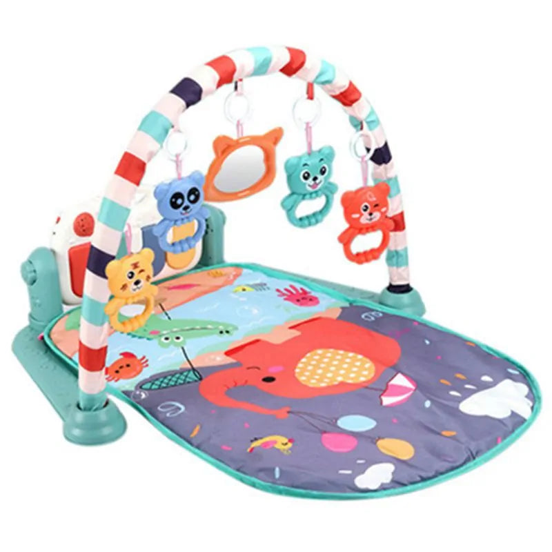 Tapete Musical para Bebês: Tapete Educativo com Teclado e Brinquedos para Ginástica Infantil e Engatinhamento WEM Support (www.WEM.support)