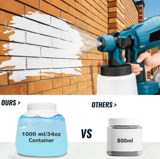Wireless Paint Sprayer giving you the freedom to move around and reach every corner with ease. With adjustable settings and a lightweight design, My Store