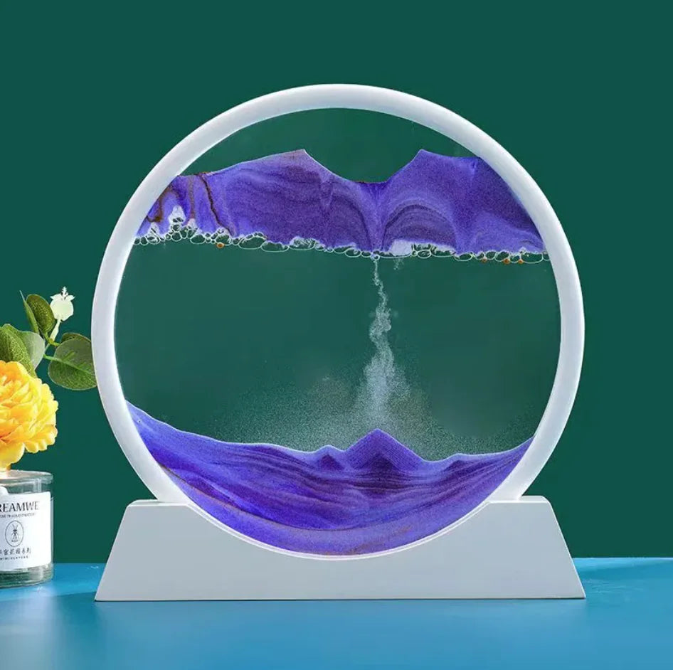 3D Quicksand Hourglass Art HejK.com