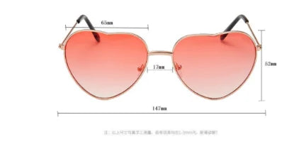 Vintage Heart Sunglasses WEM Support (www.WEM.support)