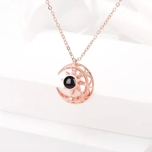 Star Moon Projection Necklace WEM Support (www.WEM.support)