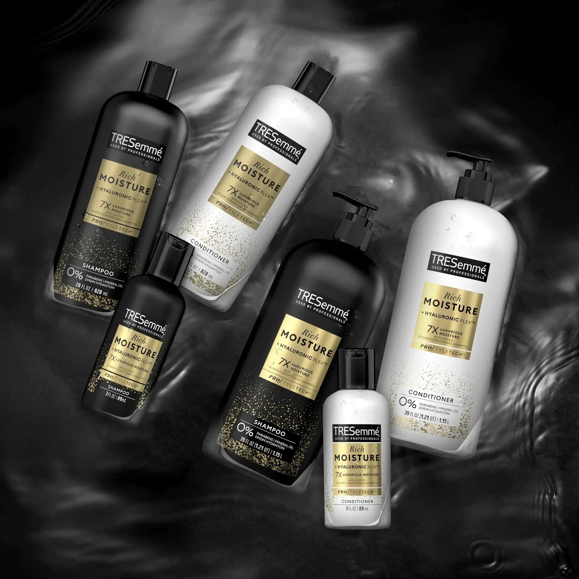 TRESemmé Rich Moisture Shampoo and Conditioner Rich Moisture Pack of 2 for Dry Hair Formulated With Vitamin E and Biotin 28 oz My Store