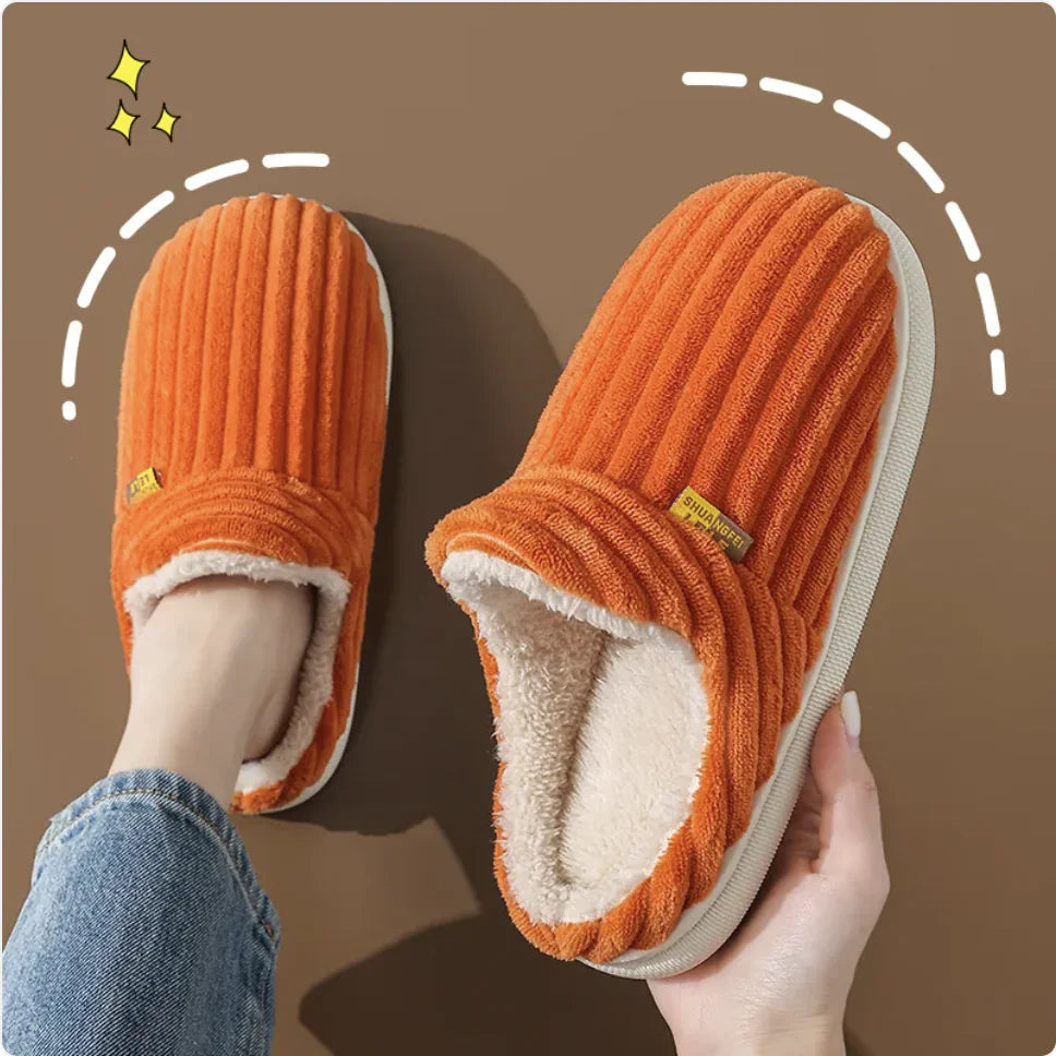 Warm Cotton Indoor Slippers - Non-Slip for Couples WEM Support (www.WEM.support)