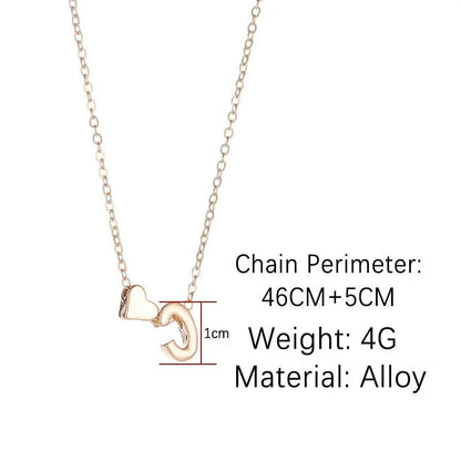 Women's Best Friend Letter Pendant WEM Support (www.WEM.support)