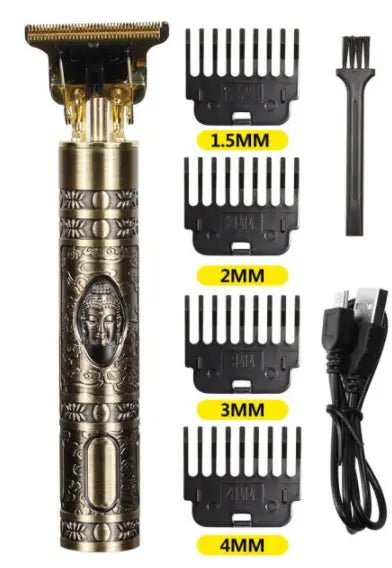 USB Rechargeable Vintage Electric Hair Trimmer WEM Support (www.WEM.support)