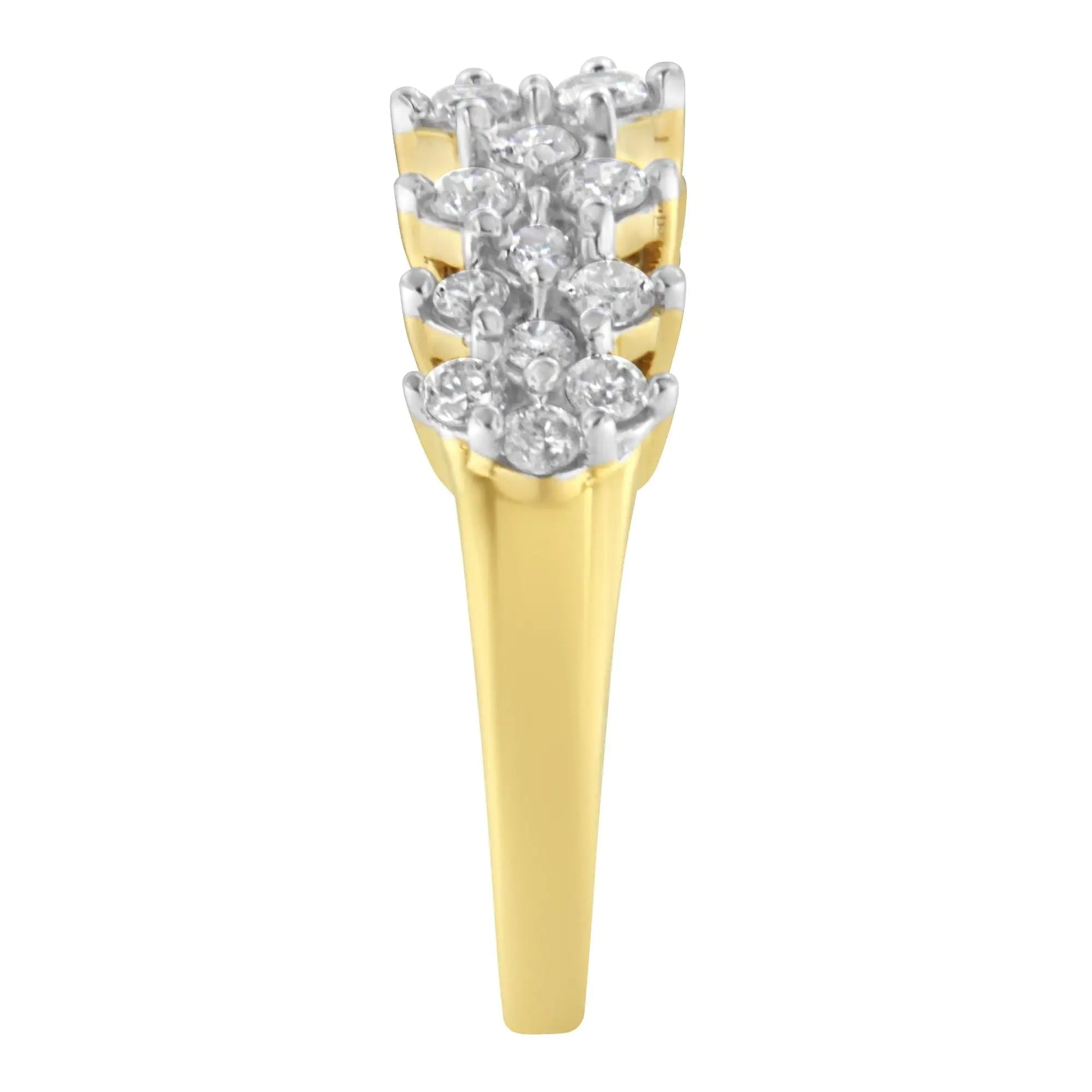 10K Yellow Gold Round Diamond Ring (1 cttw, J-K Color, I1-I2 Clarity) WEM Support (www.WEM.support)