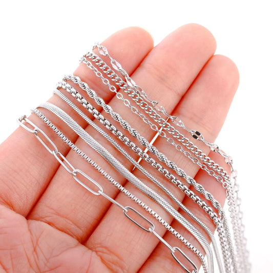 Stainless Steel Vacuum Vapor Plating 18K Gold Color Protection Lip Chain Accessories WEM Support (www.WEM.support)