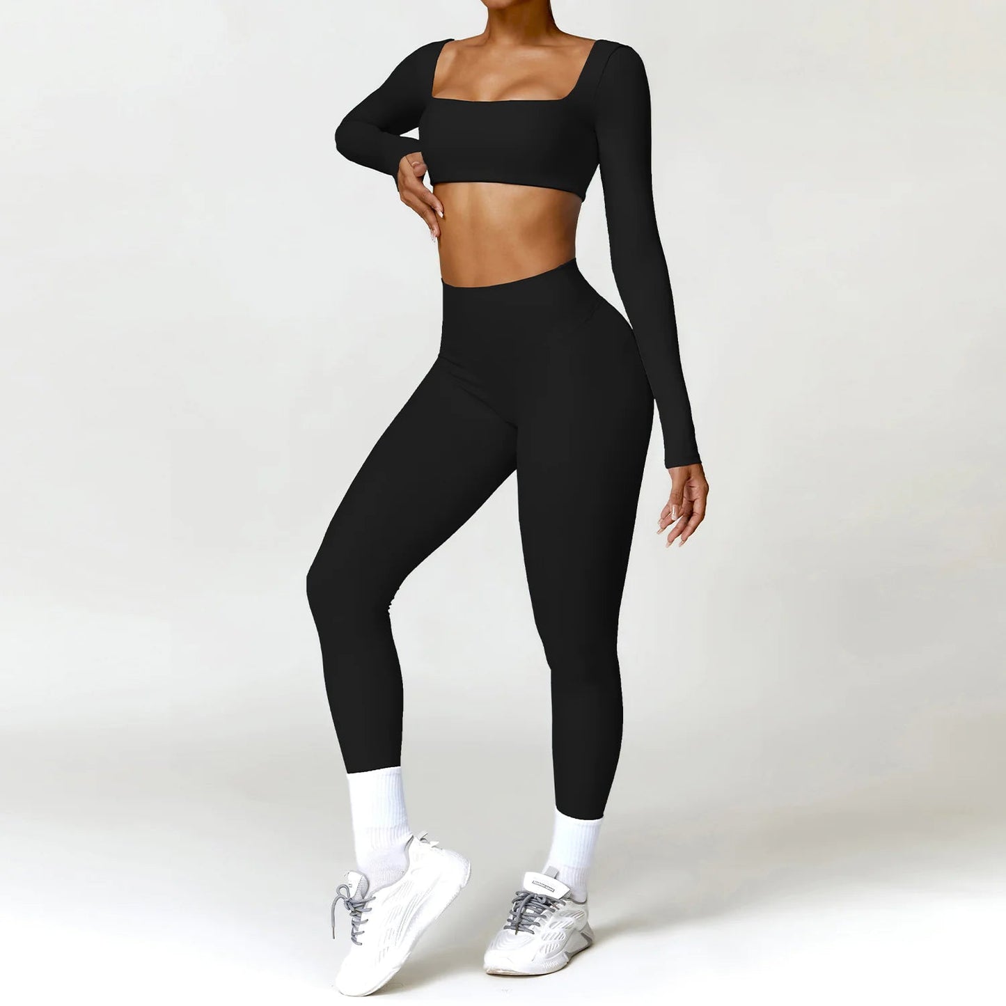 Winter Nude Feel Tight Yoga Suit WEM Support (www.WEM.support)