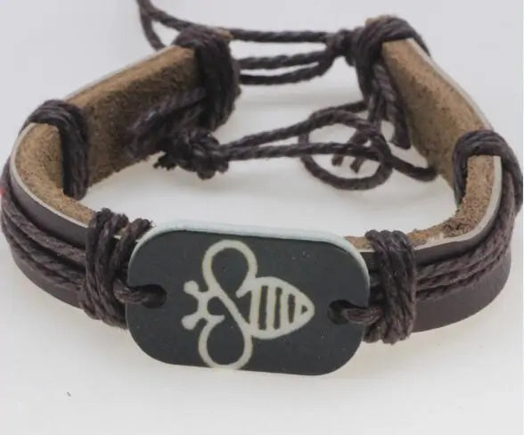 Thick Leather with Stone Bee WEM Support (www.WEM.support)